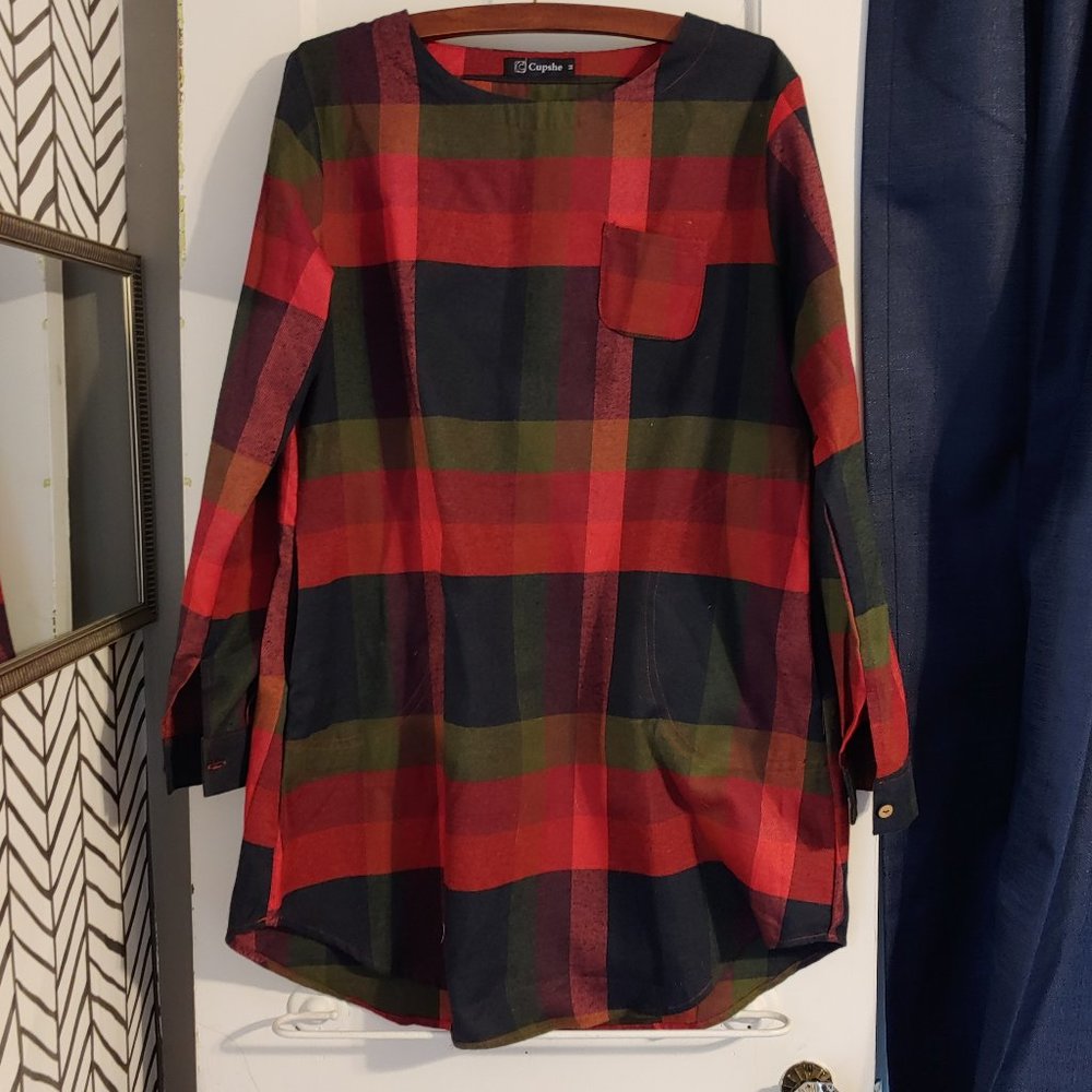Cupshe medium plaid dress